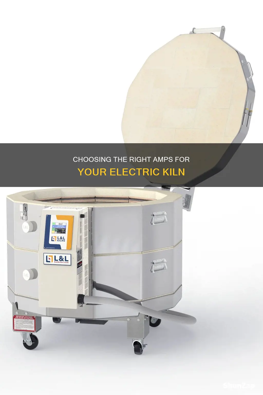 how many amps for average electric kiln