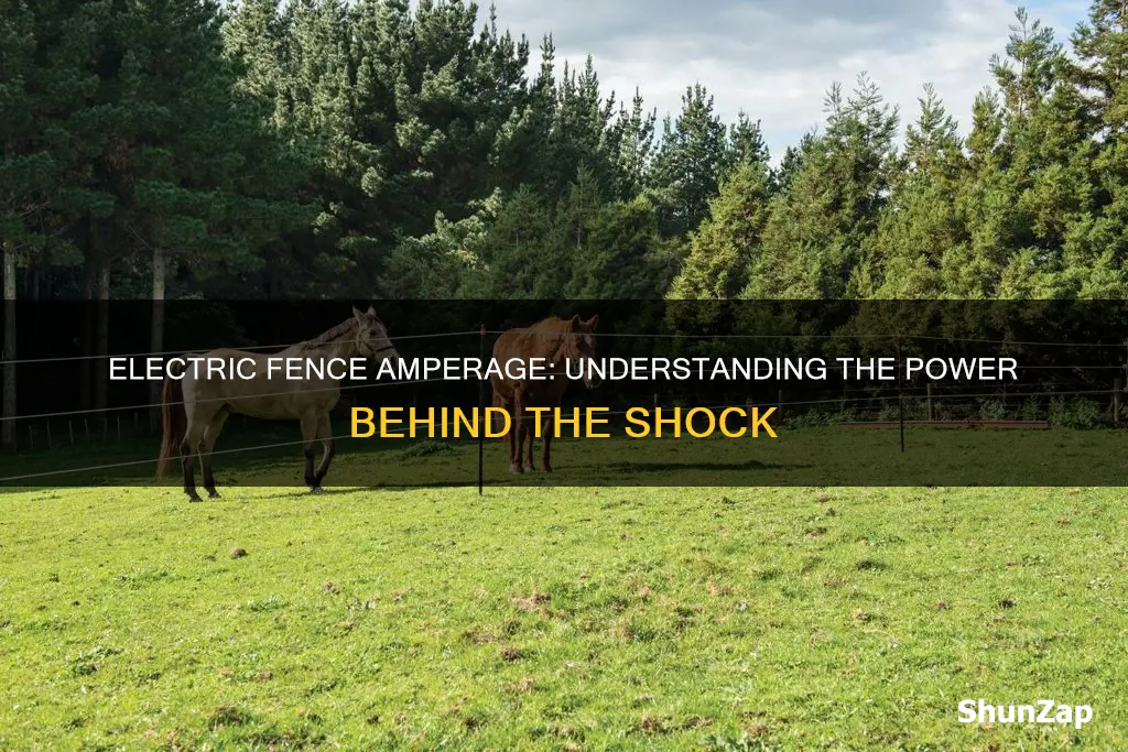 how many amps in an electric fence