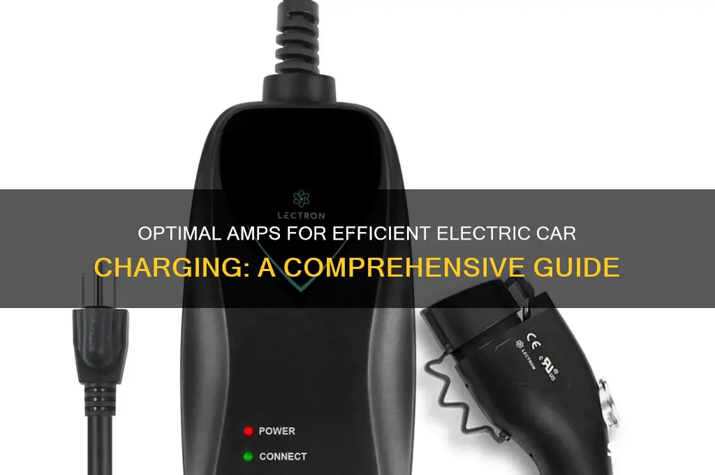 how many amps to charge an electric car