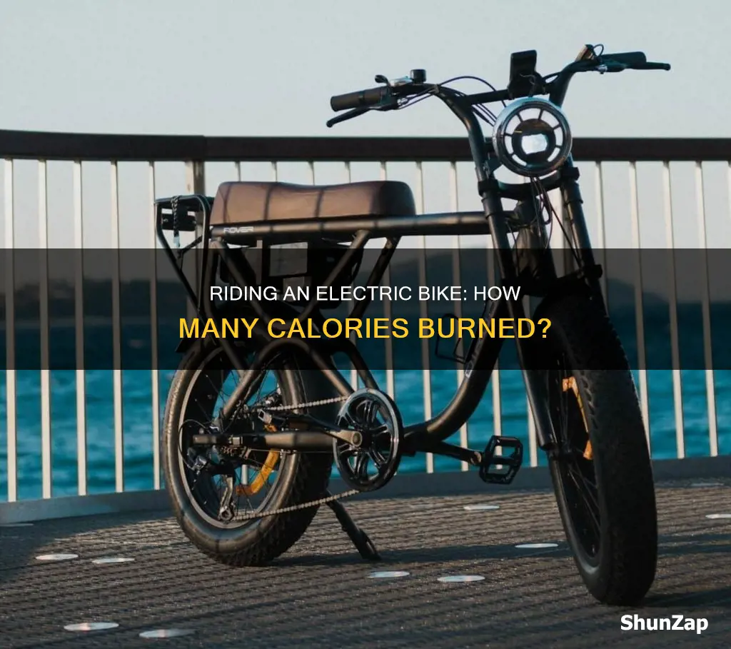 how many calories do you burn riding an electric bike