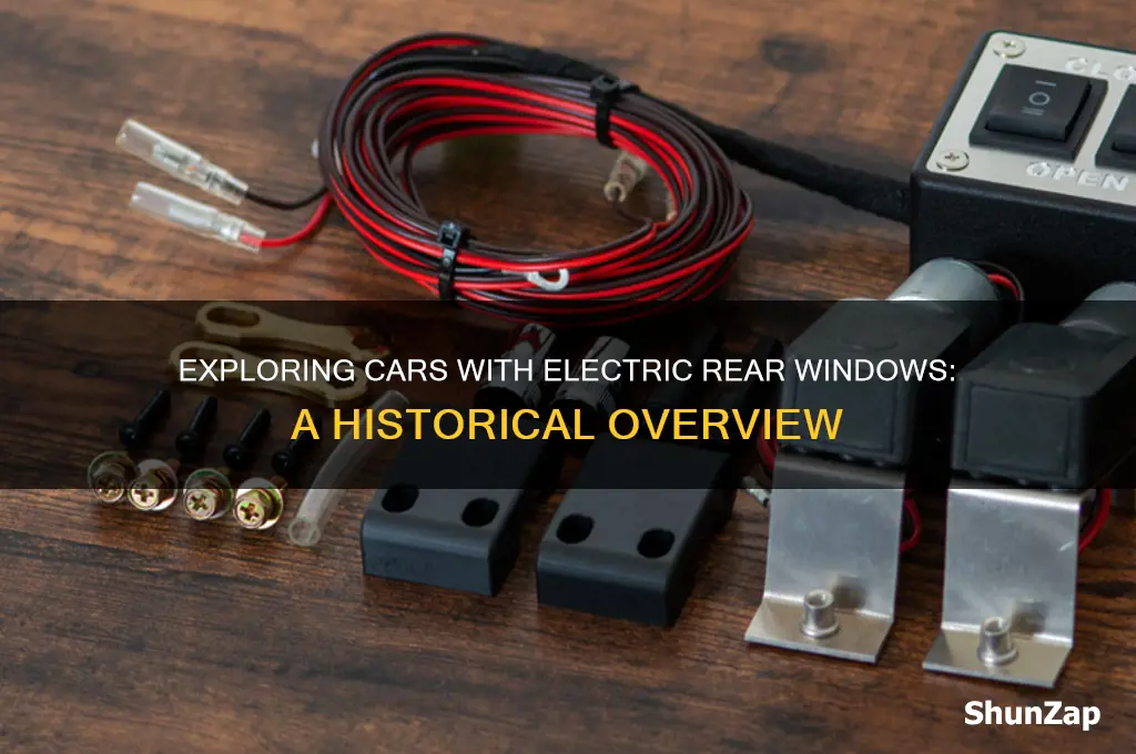 how many cars had an electric rear window