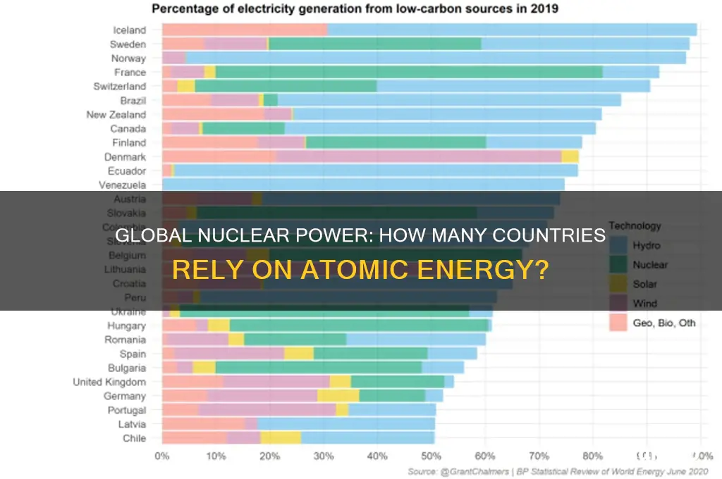 how many countries use nuclear energy for electricity