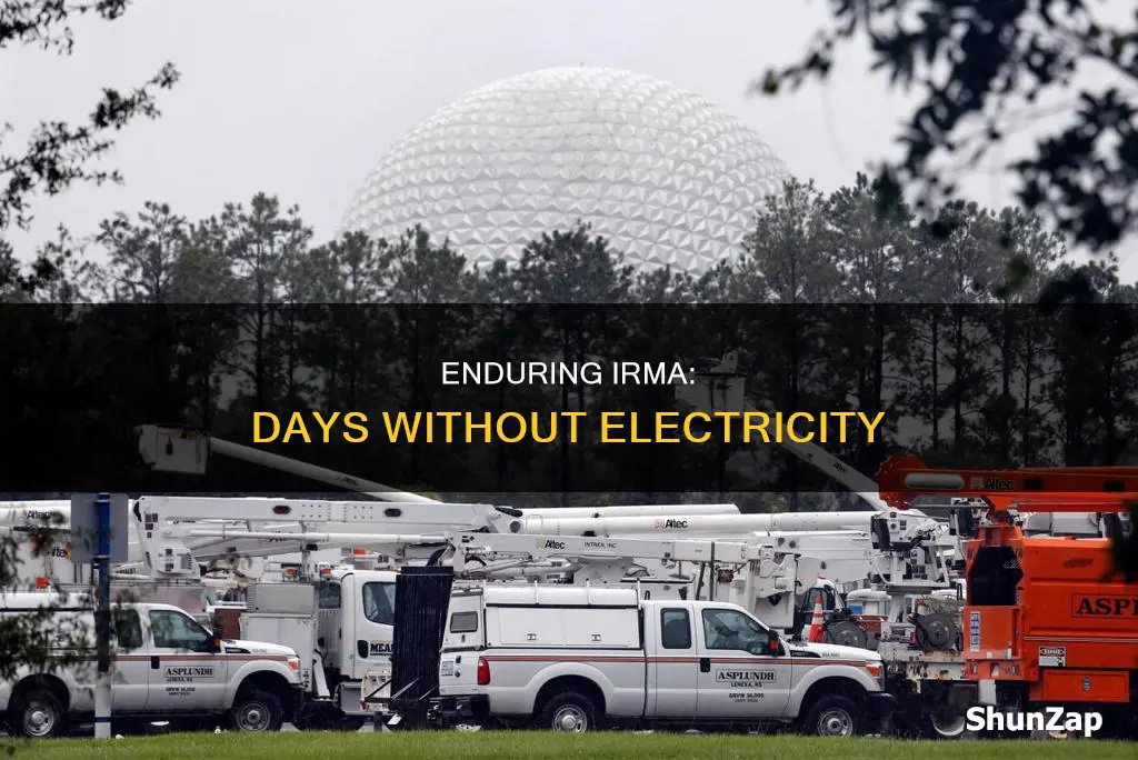 how many days without electricity hurricane irma