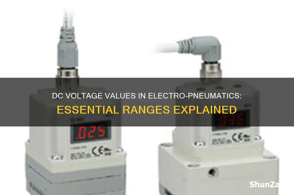 how many dc voltage value use in electro-pneumatics