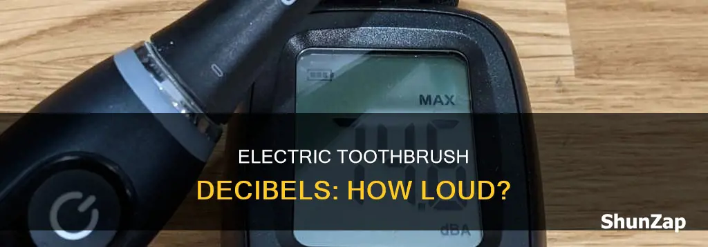 how many decibels is an electric toothbrush