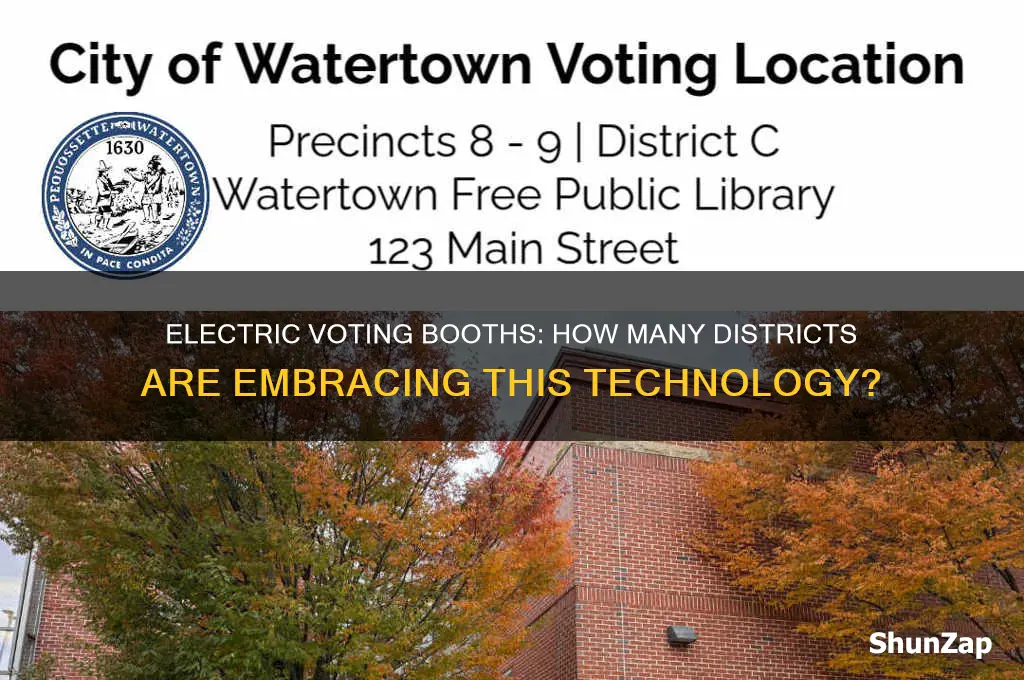 how many districts use electric votibf booths