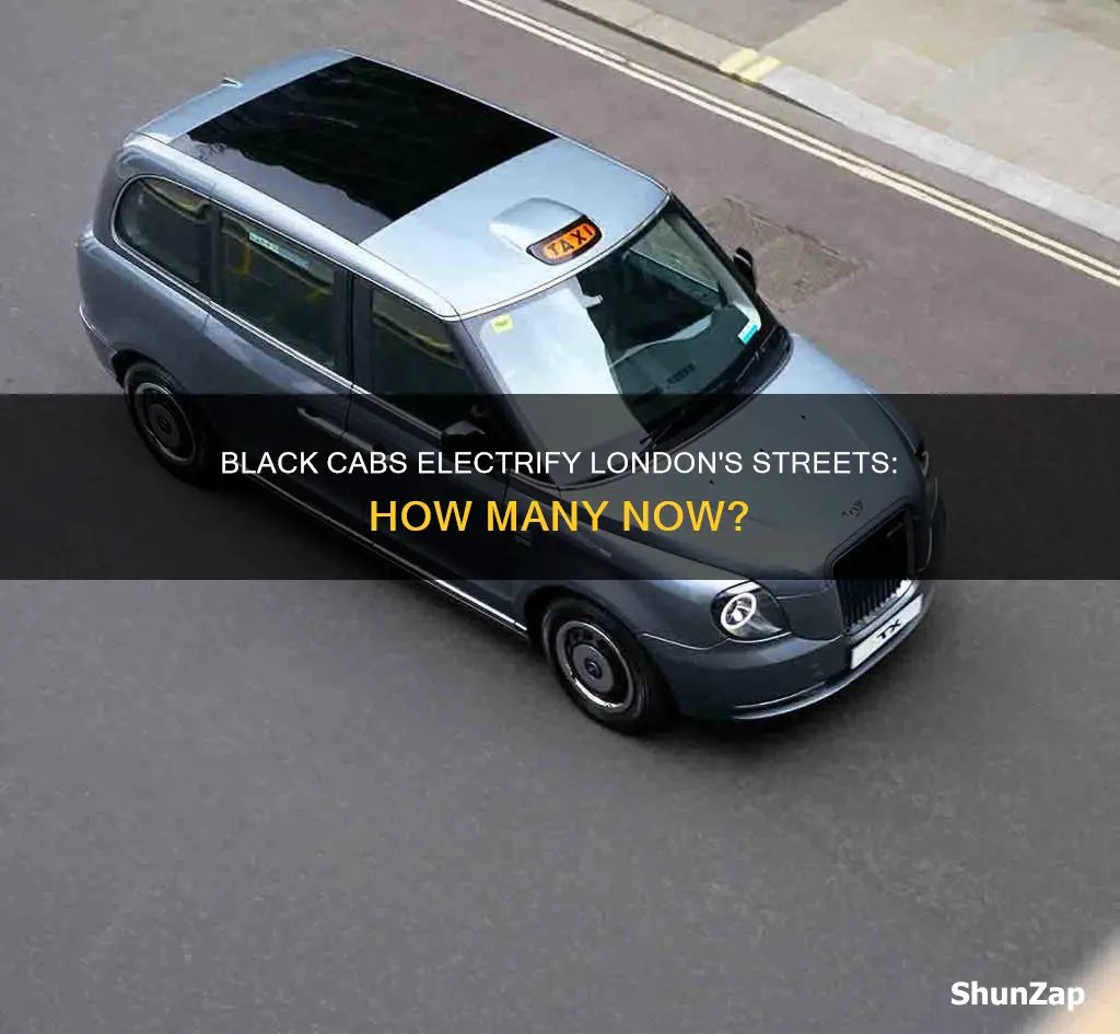 how many electric black cabs in london