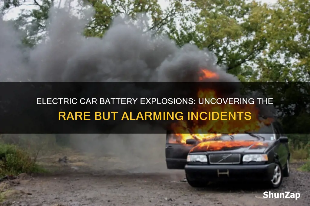 how many electric car batteries have exploded