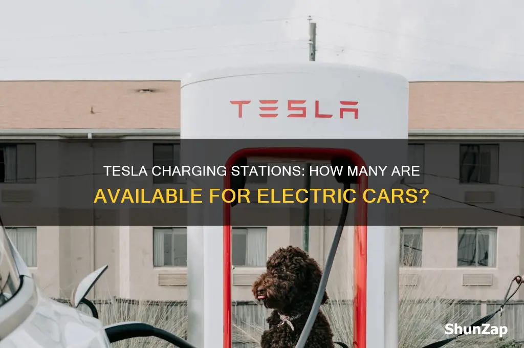 how many electric car tesla chatging stations are there