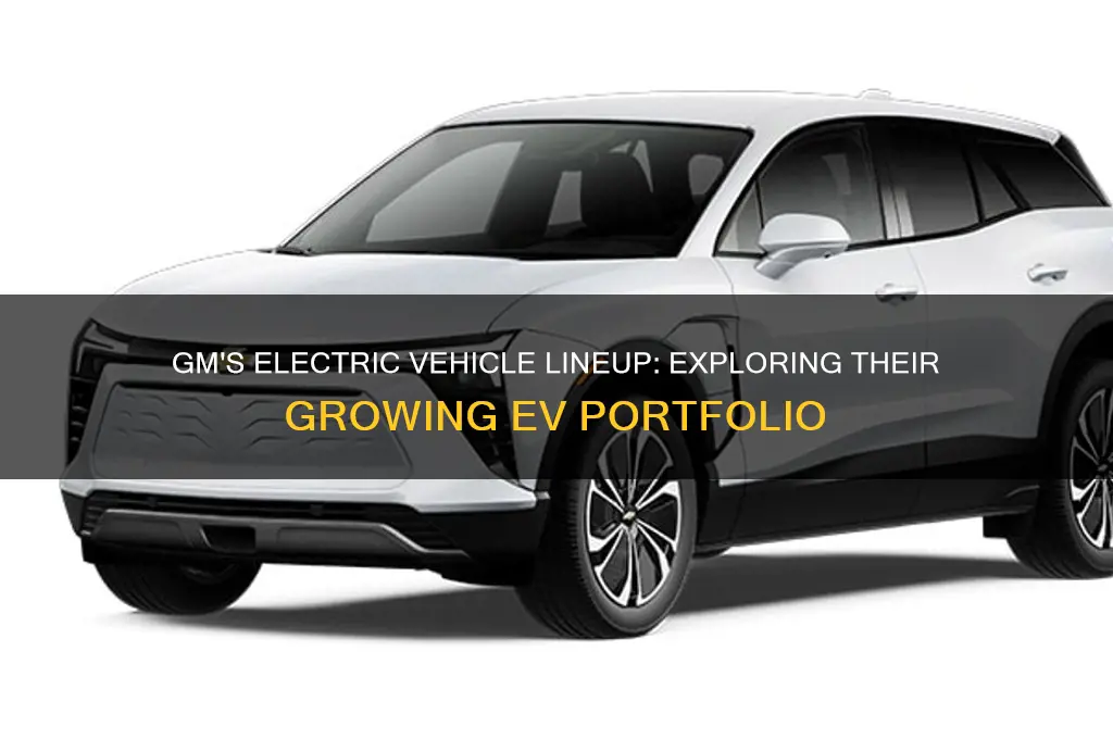 how many electric cars does gm have