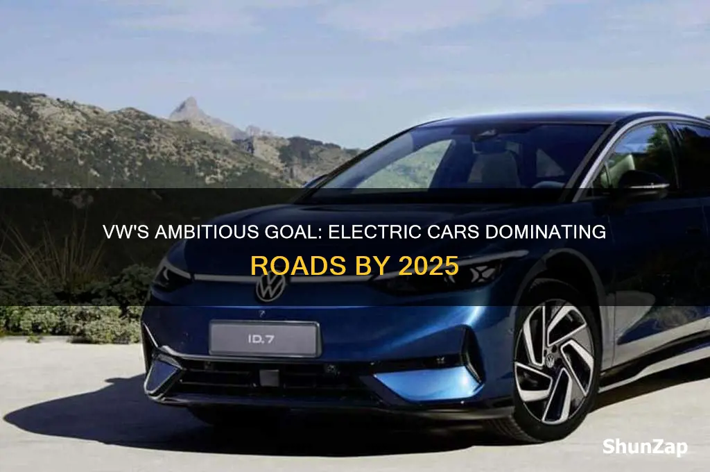 how many electric cars does vw want by 2025