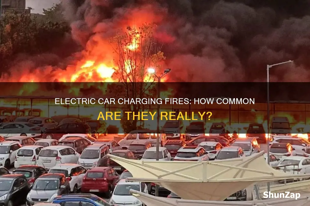 how many electric cars have caught fire while charging
