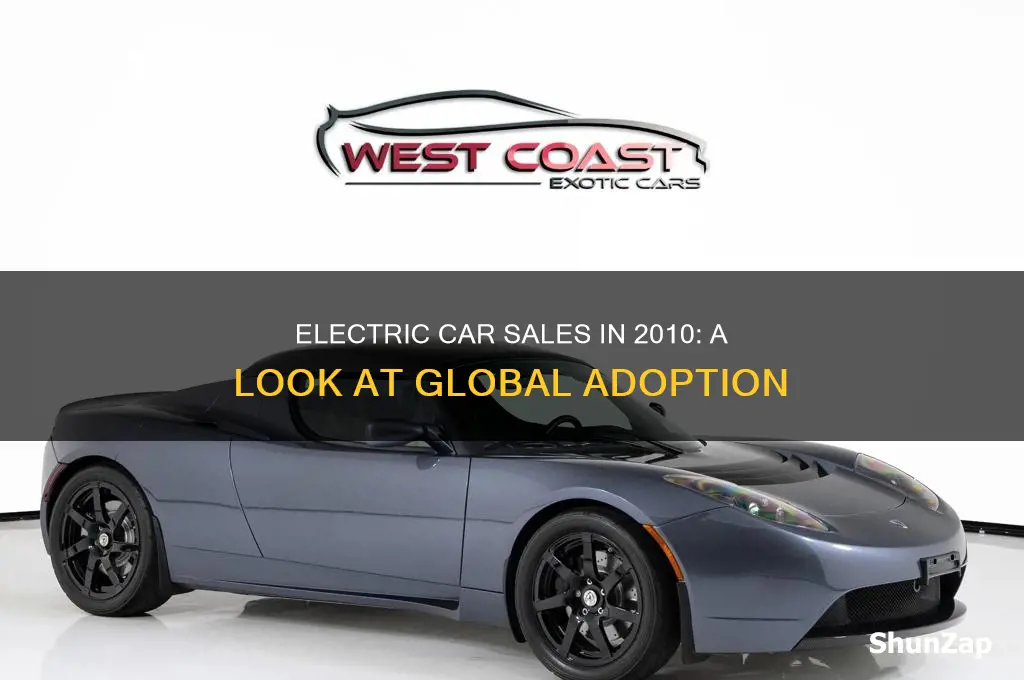 how many electric cars were sold in 2010
