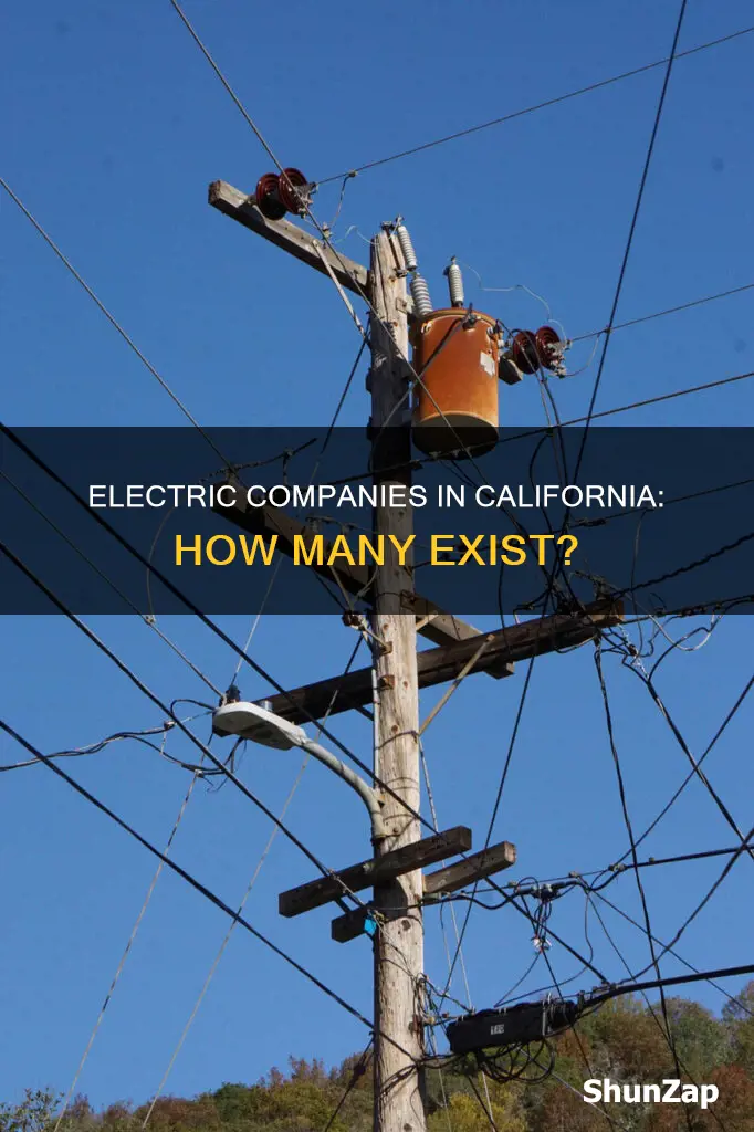 how many electric companies in california