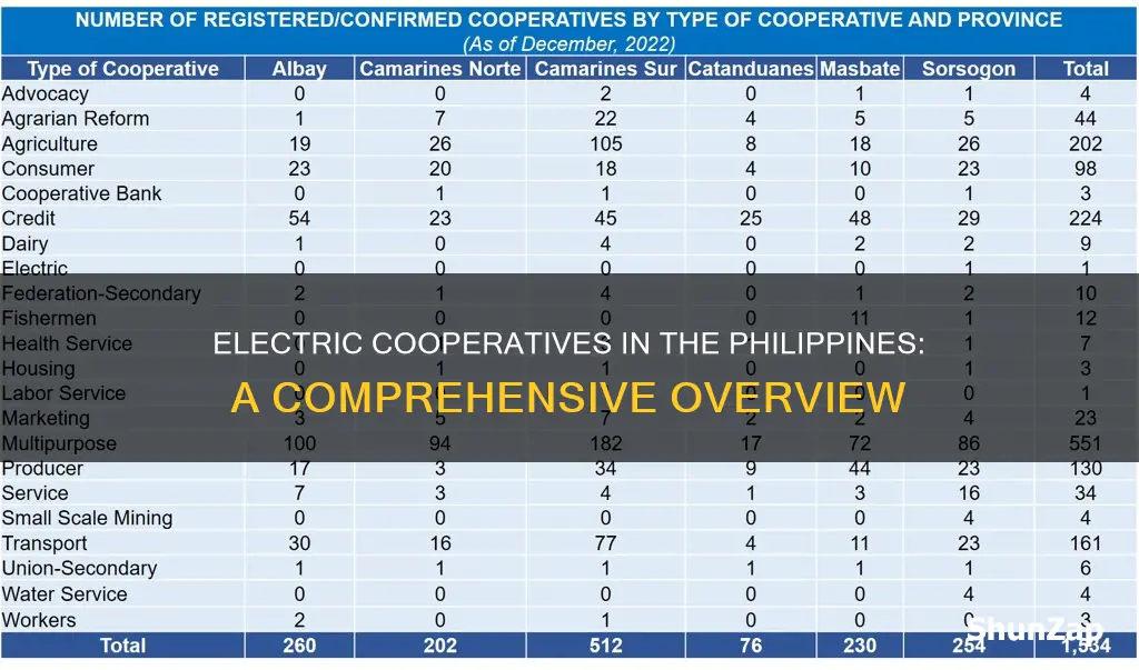 how many electric cooperative in the philippines