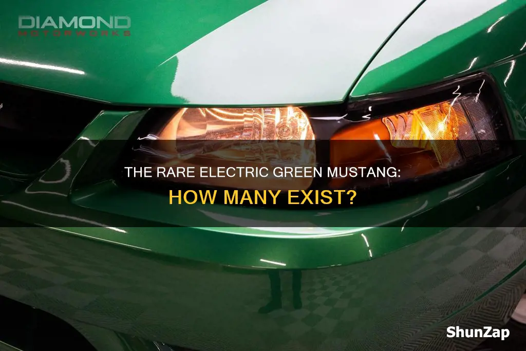 how many electric green mustangs were made