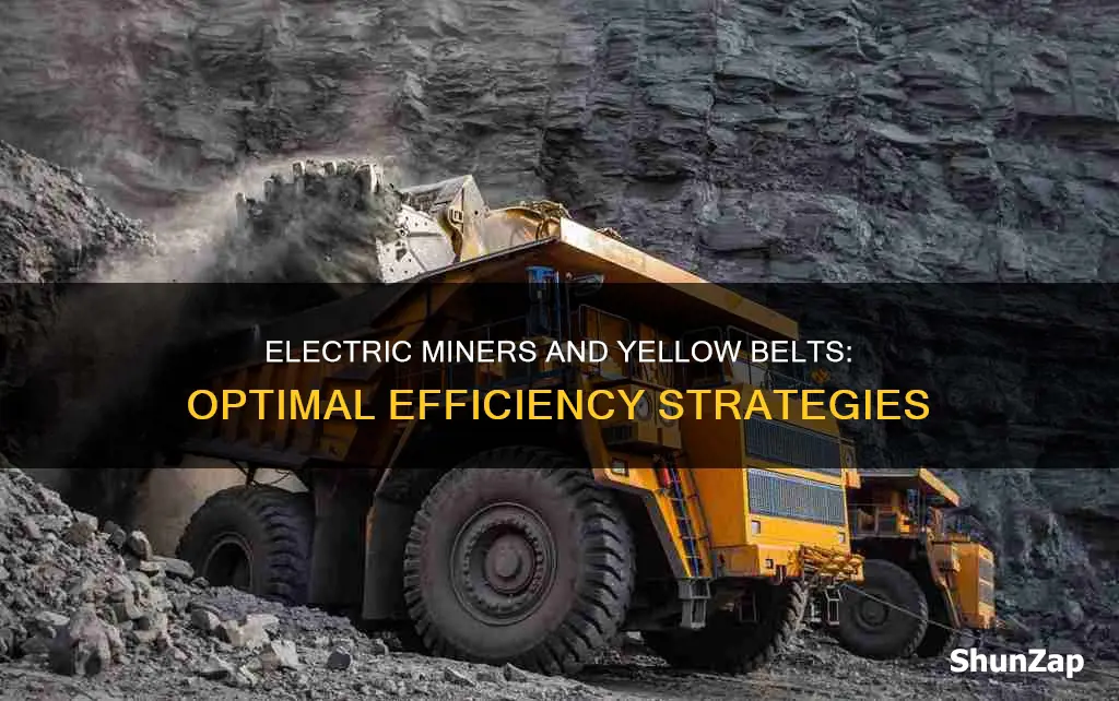 how many electric miners per yellow belt