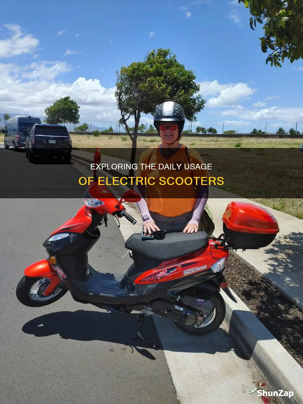 how many electric scooters rides per day