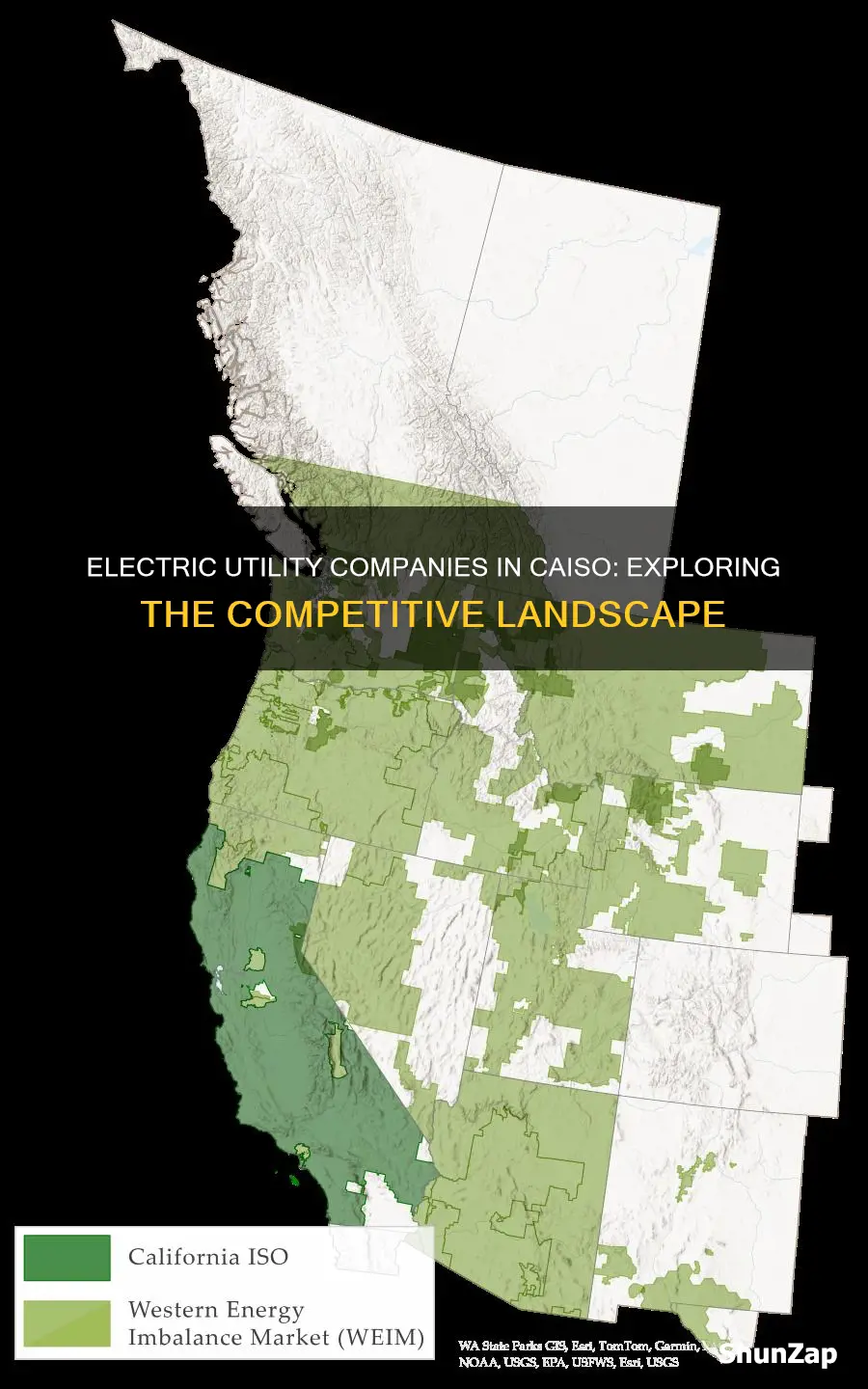 how many electric utility companies in caiso