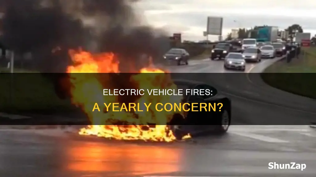 how many electric vehicle fires per year