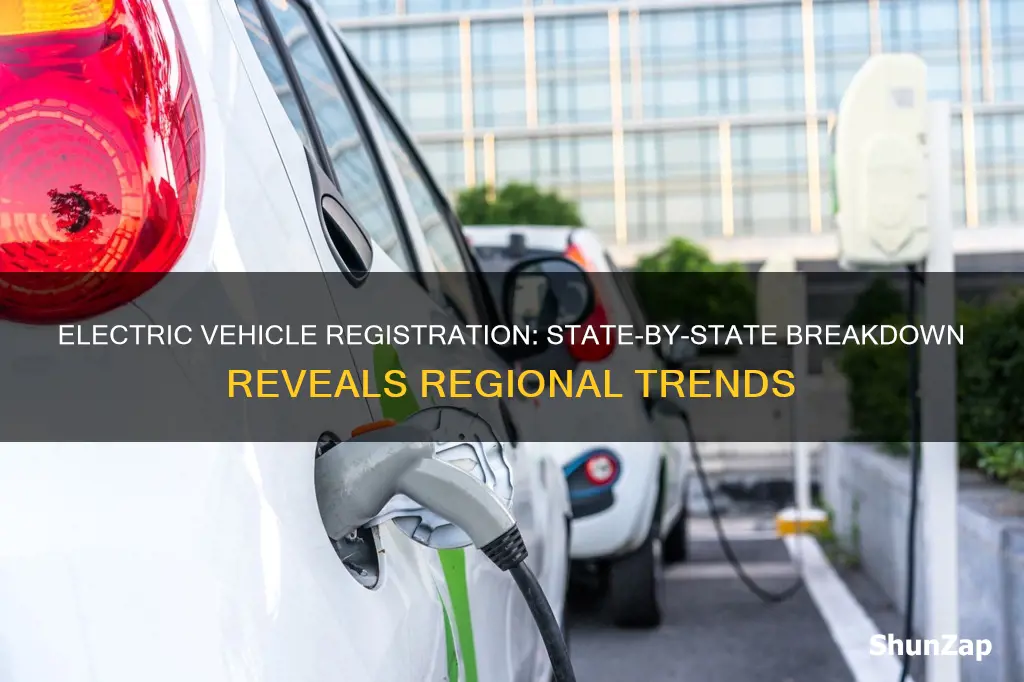 how many electric vehicles are registered in each state