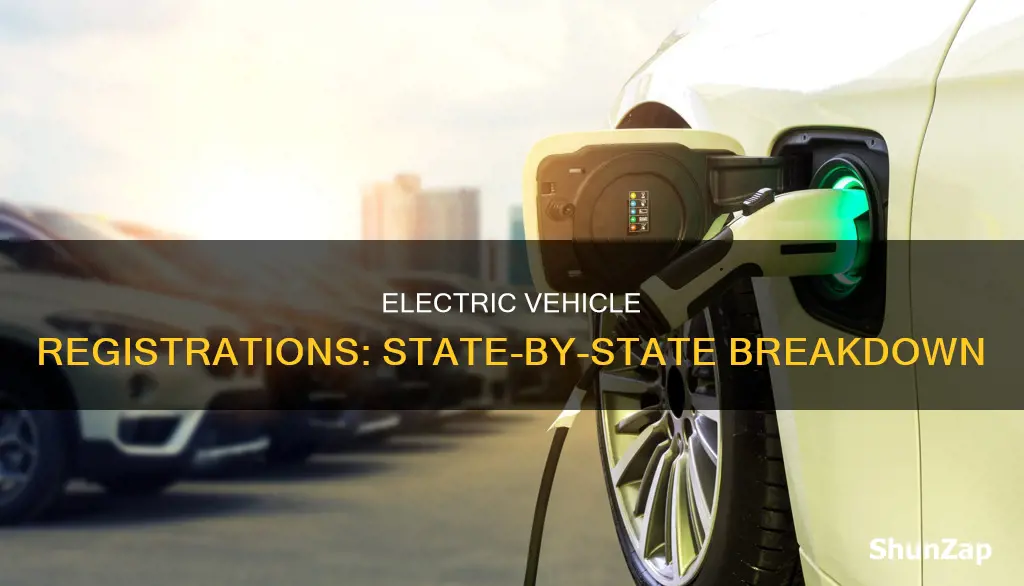 how many electric vehicles are registered in each state
