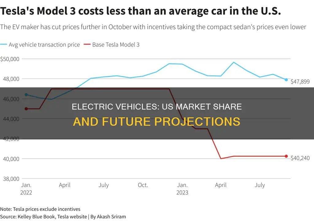 how many electric vehicles market share in the us