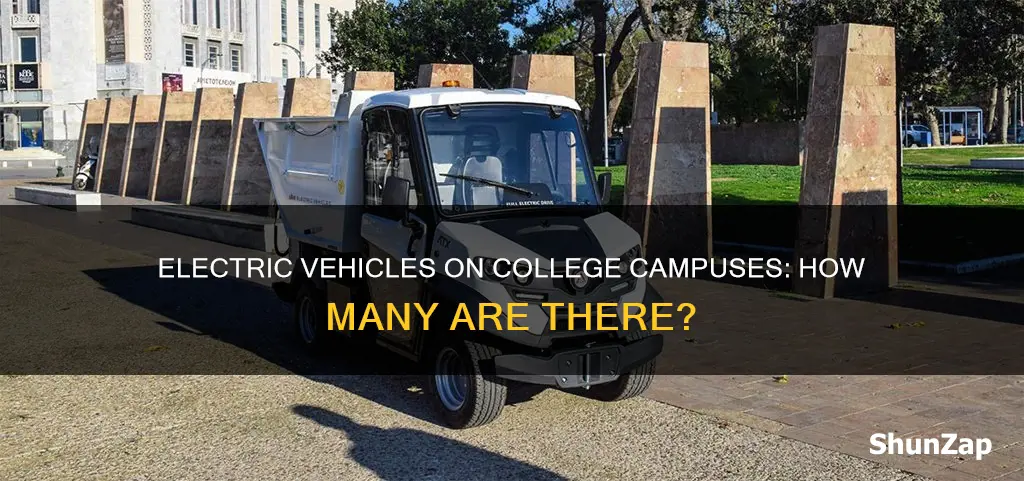 how many electric vehicles on college campuses