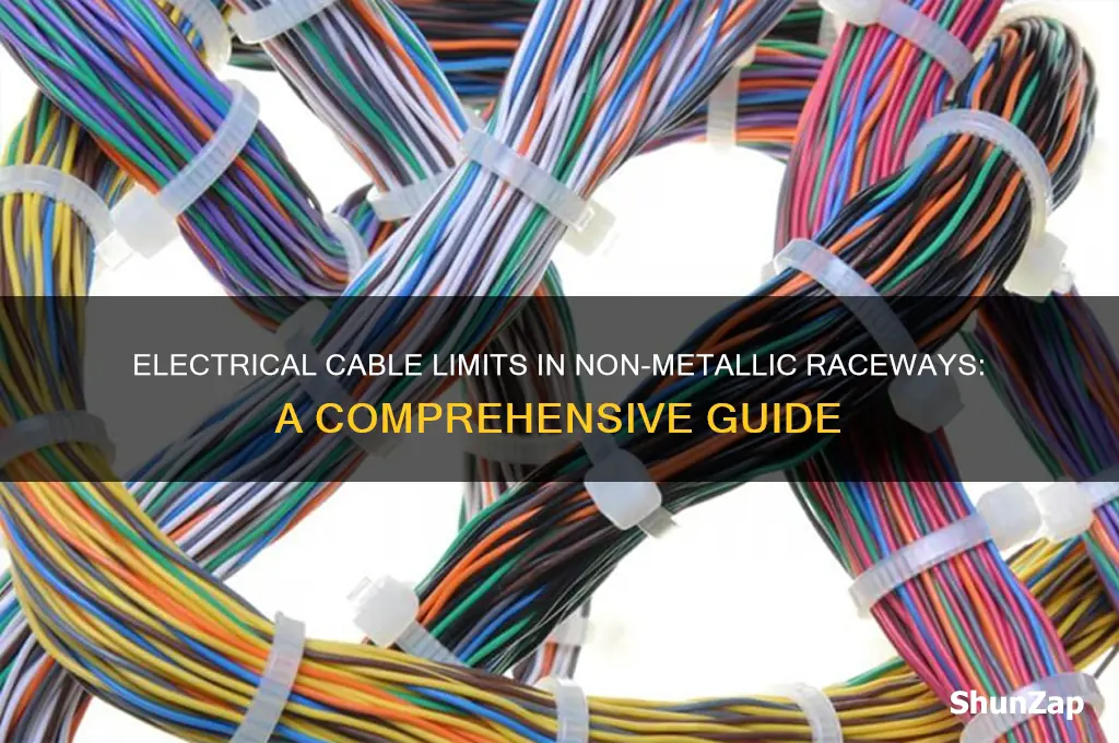 how many electrical cables can be used in non-metalic raceways