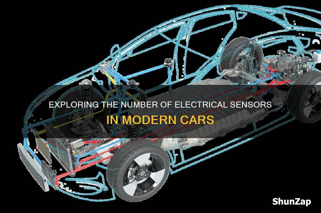 how many electrical sensors are in a car