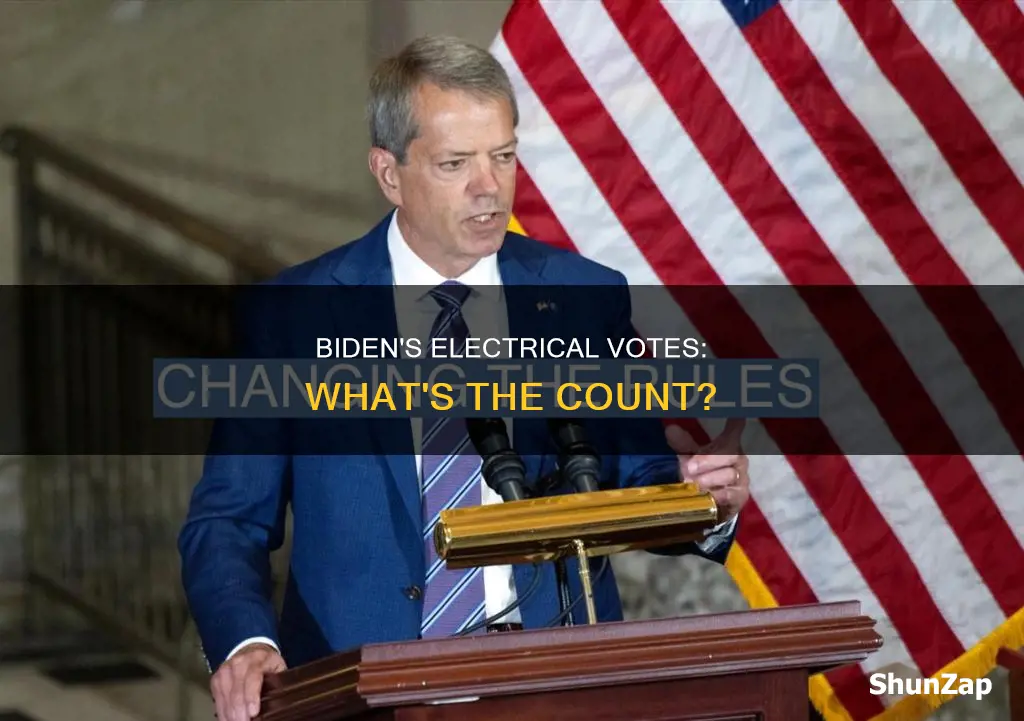 how many electrical votes does biden have