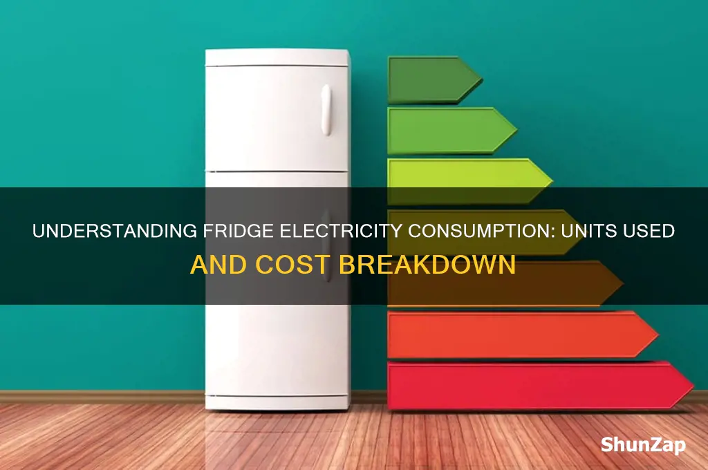 how many electricity units does a fridge use