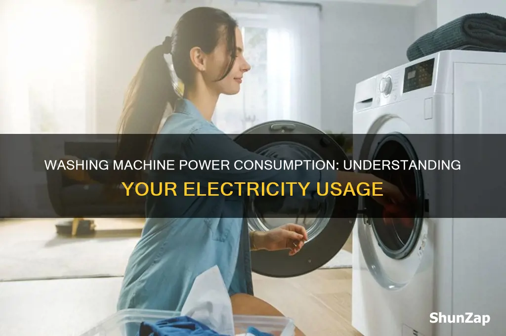 how many electricity units does a washing machine use