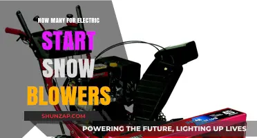 Electric Start Snow Blowers: How Many Are There?