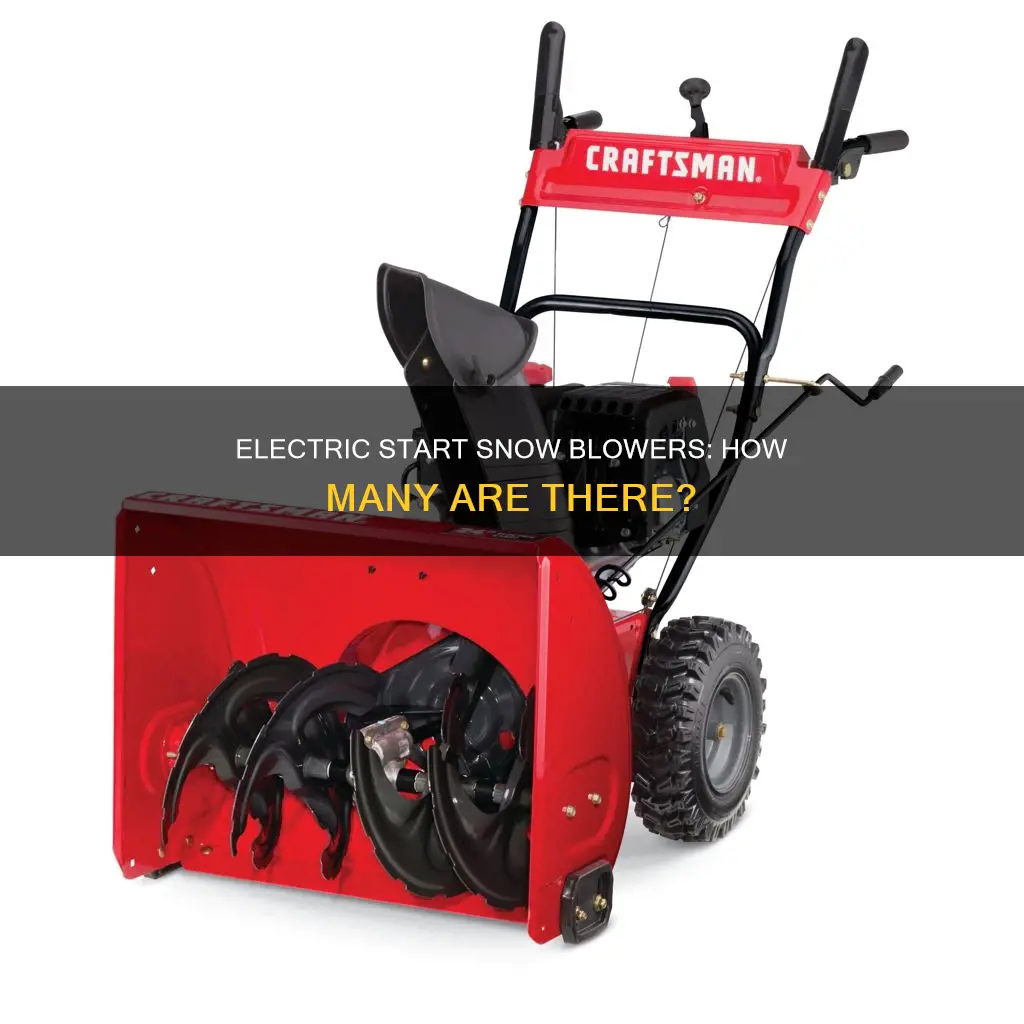 how many for electric start snow blowers