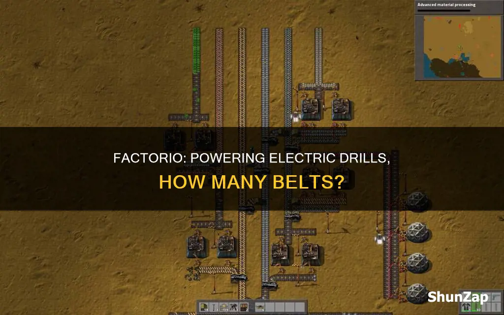 how many furchanes to electric drills factorio