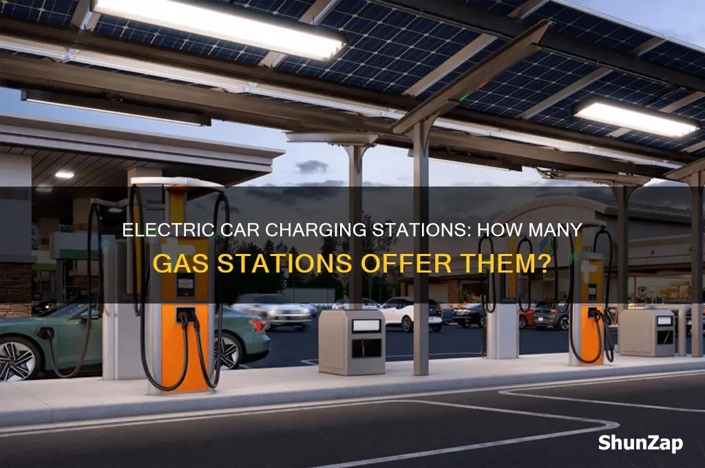 how many gas stations have electric car charging stations