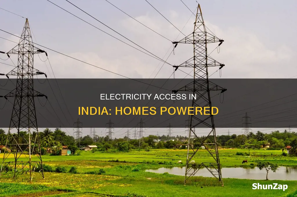how many homes in india have electricity