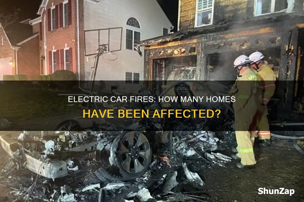 how many house burned from electric cars