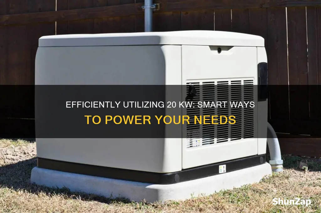 how many hows to use 20 kw of electricity