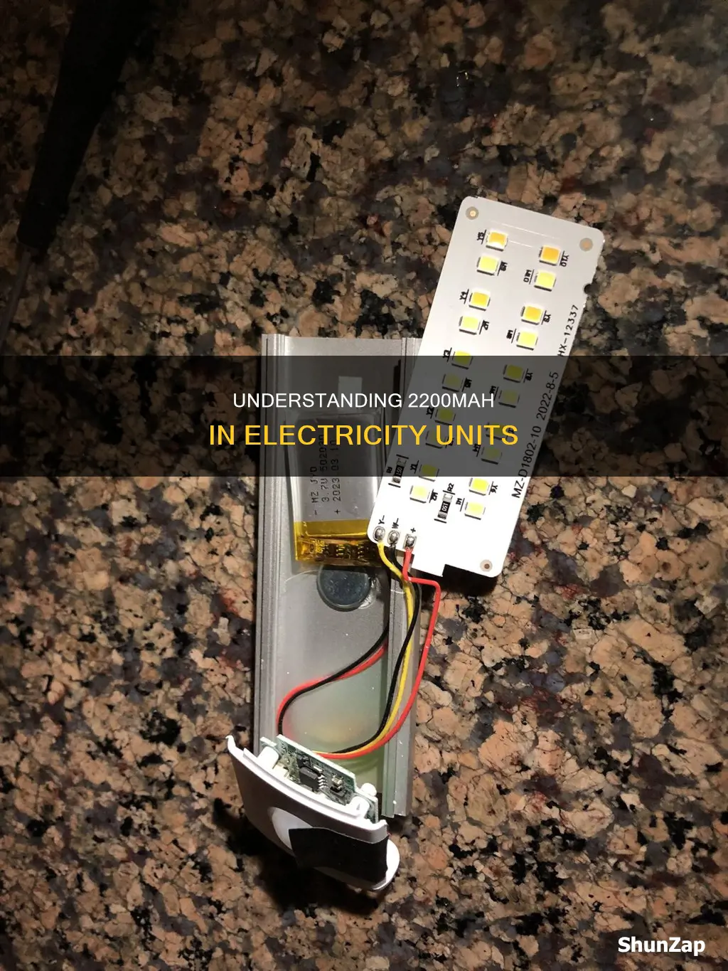 how many in electricity units is 2200mah