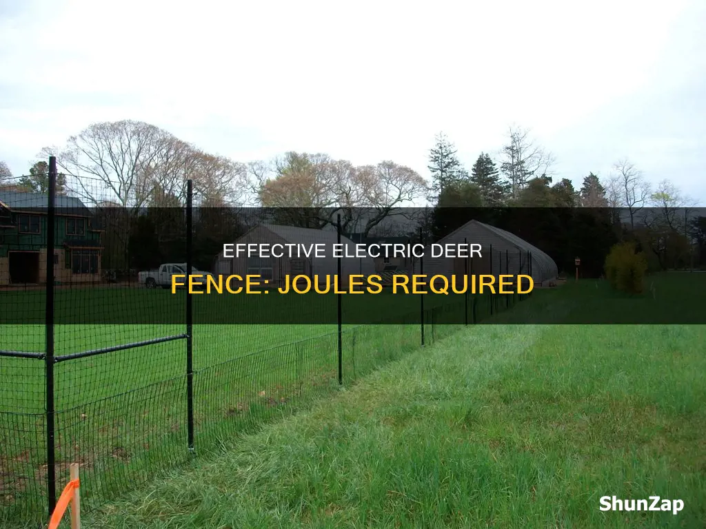 how many joule for electric deer fence