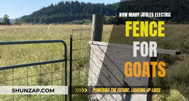 Effective Electric Fence Joules to Keep Goats Contained