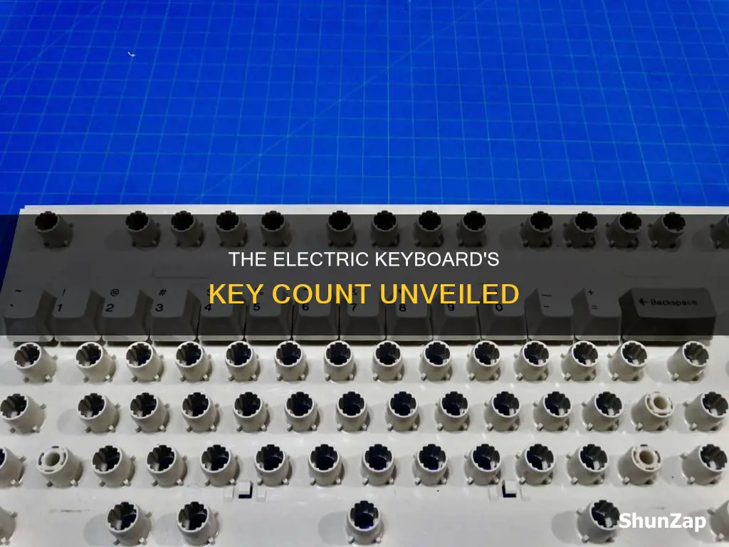 how many keys on a electric keyboard