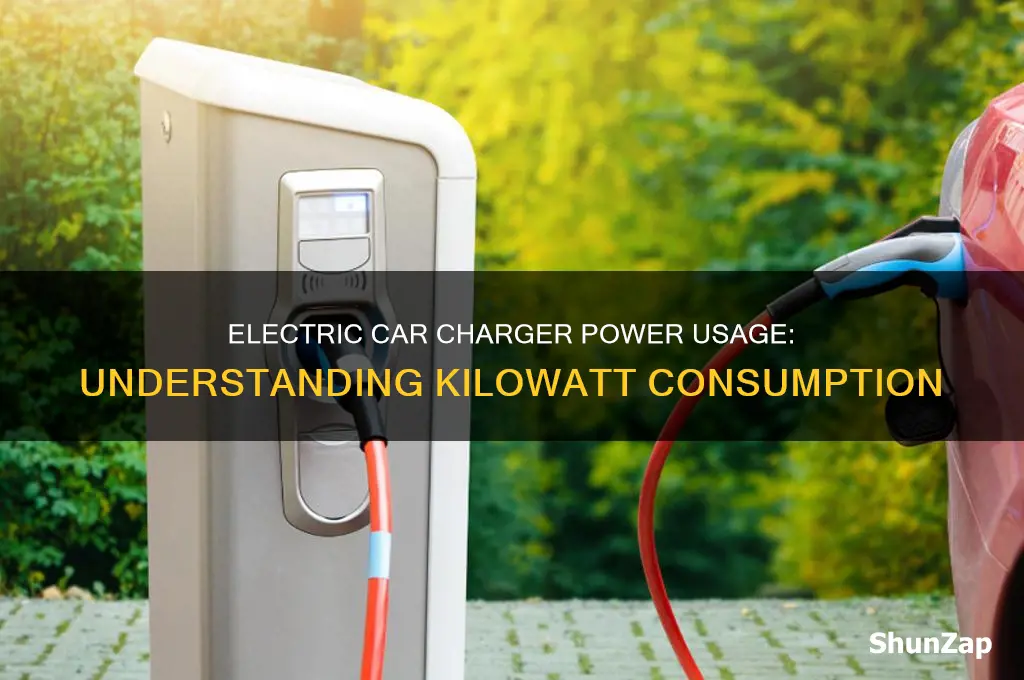 how many kilowatts does an electric car charger use