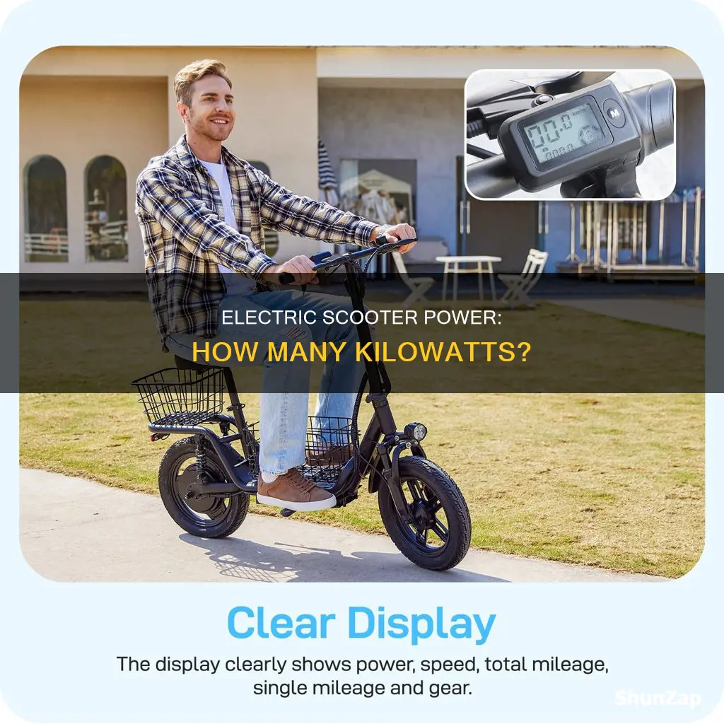 how many kw a electric scooter has
