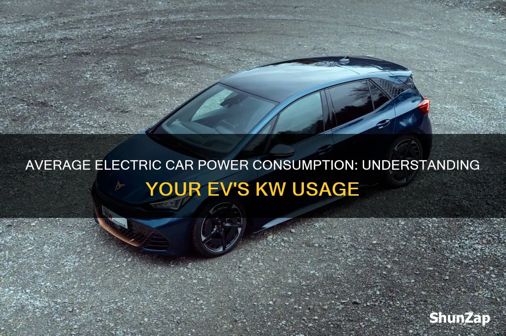 how many kw does an average electric car use