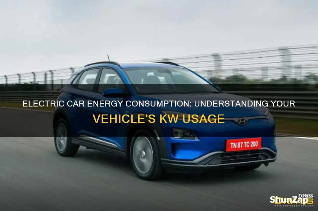 how many kw does an electric car use