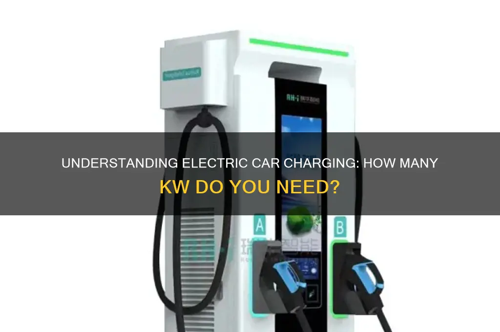 how many kw to charge electric car
