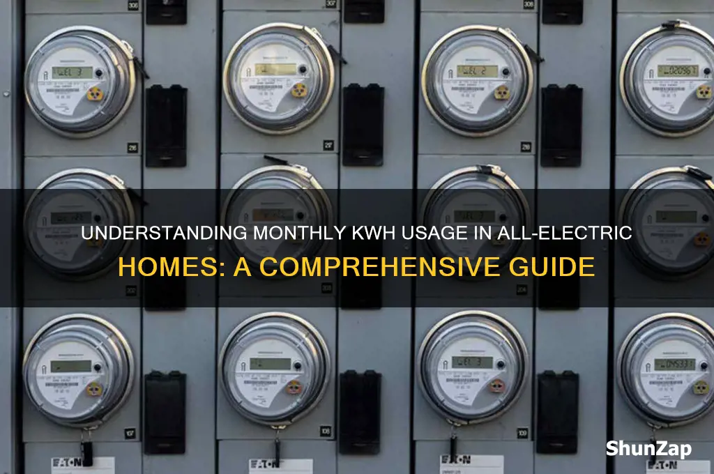 how many kwh does an all electric home use